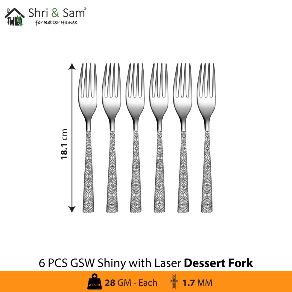 Stainless Steel Cutlery with Laser GSW Shiny