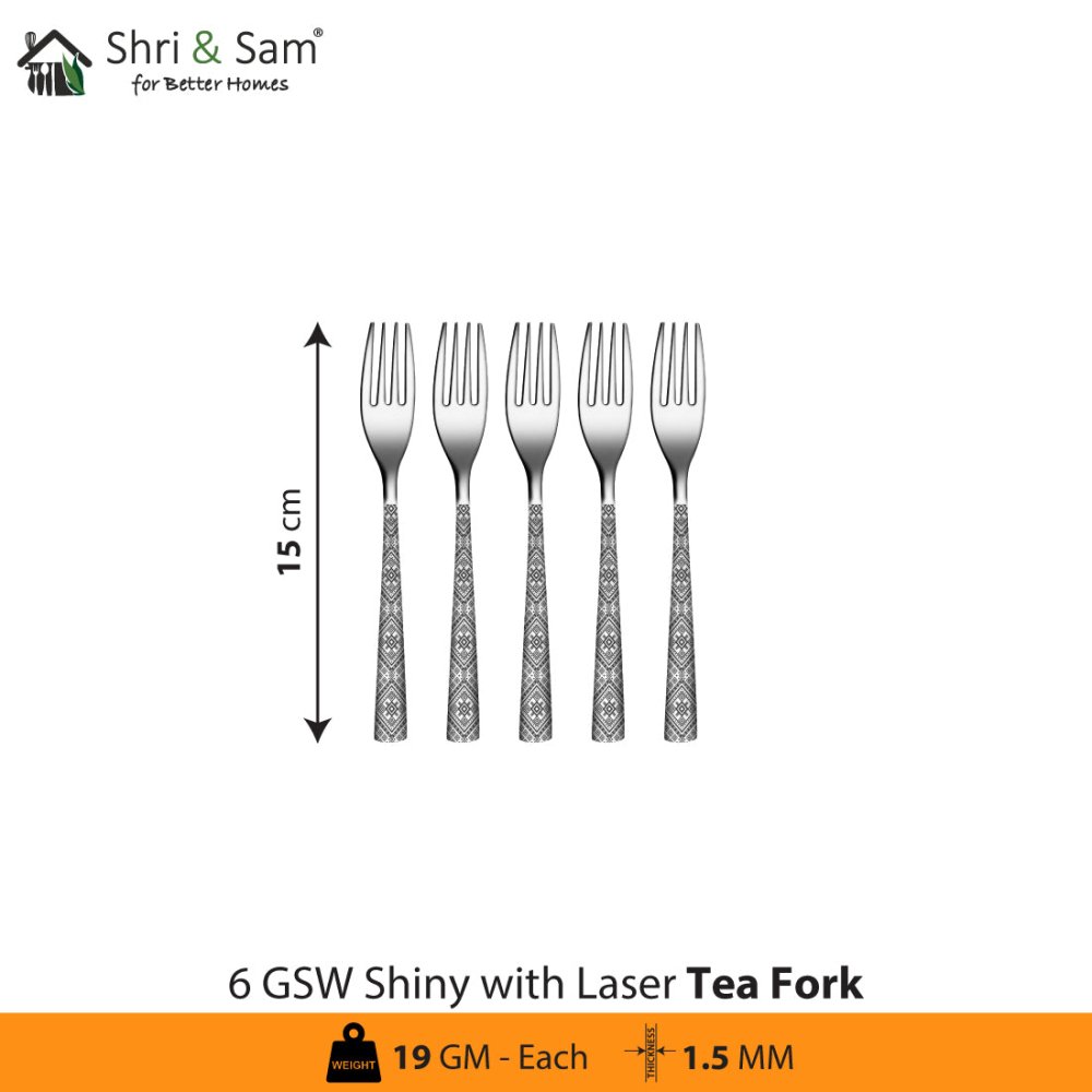 Stainless Steel Cutlery with Laser GSW Shiny