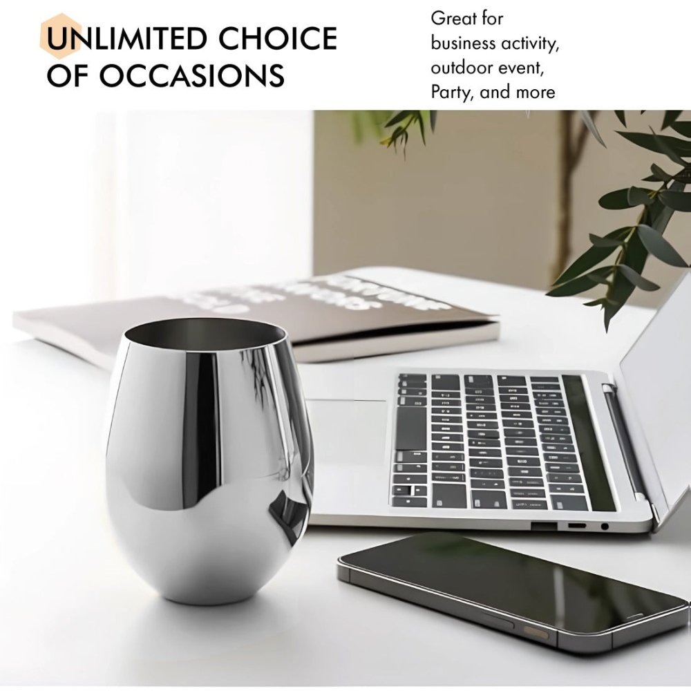 Stainless Steel Goblet Glass