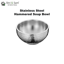 Stainless Steel Hammered Soup Bowl