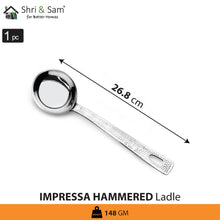 Stainless Steel Ladle Impressa Hammered