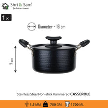 Stainless Steel Non - stick 5 PCS Hammered Cookware Set