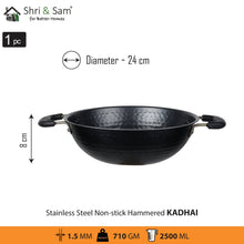 Stainless Steel Non - stick 5 PCS Hammered Cookware Set