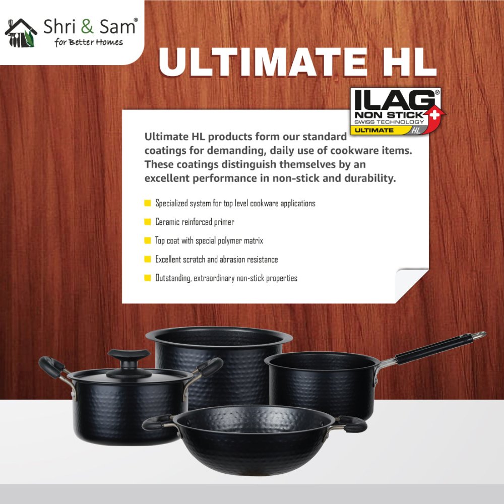 Stainless Steel Non - stick 5 PCS Hammered Cookware Set