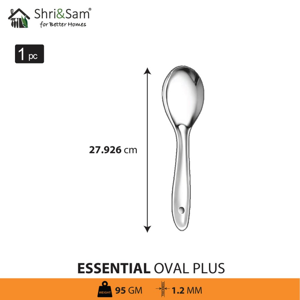 Stainless Steel Oval Spoon Essential