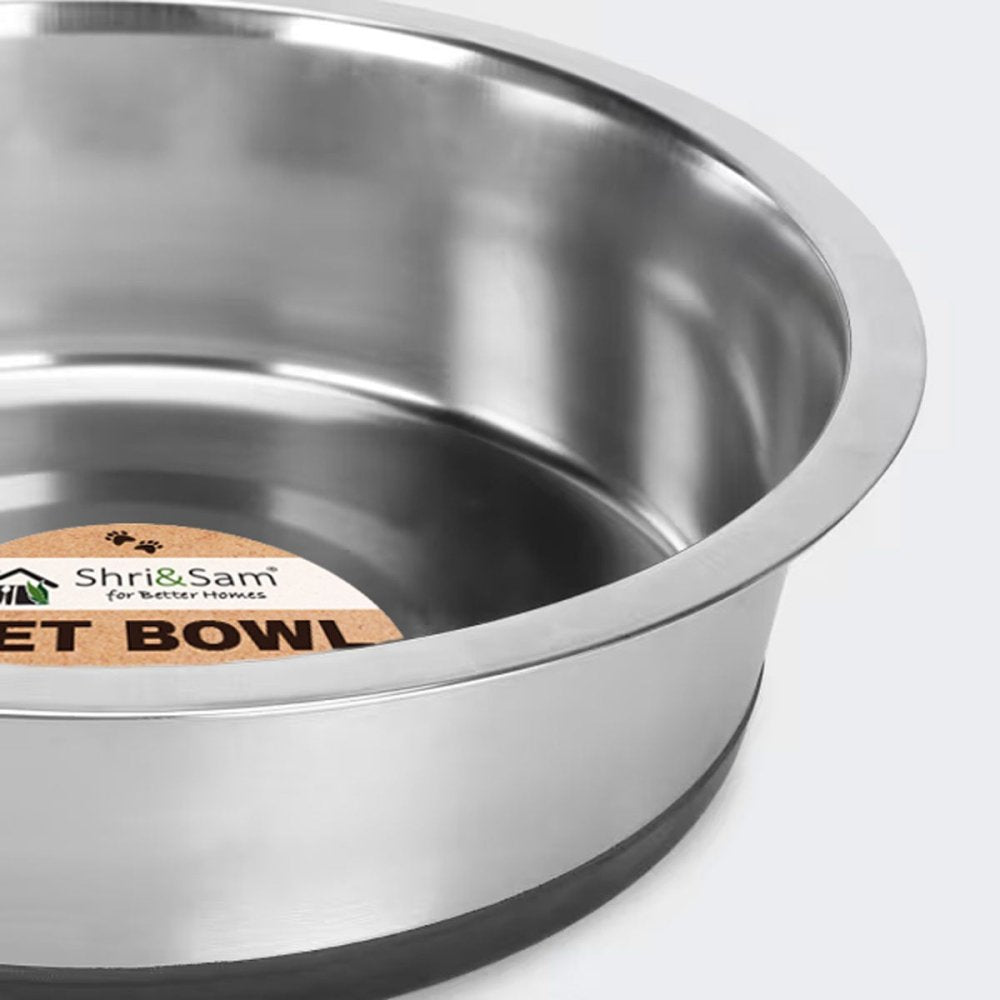 Stainless Steel Pet Bowl with Anti - Skid Base