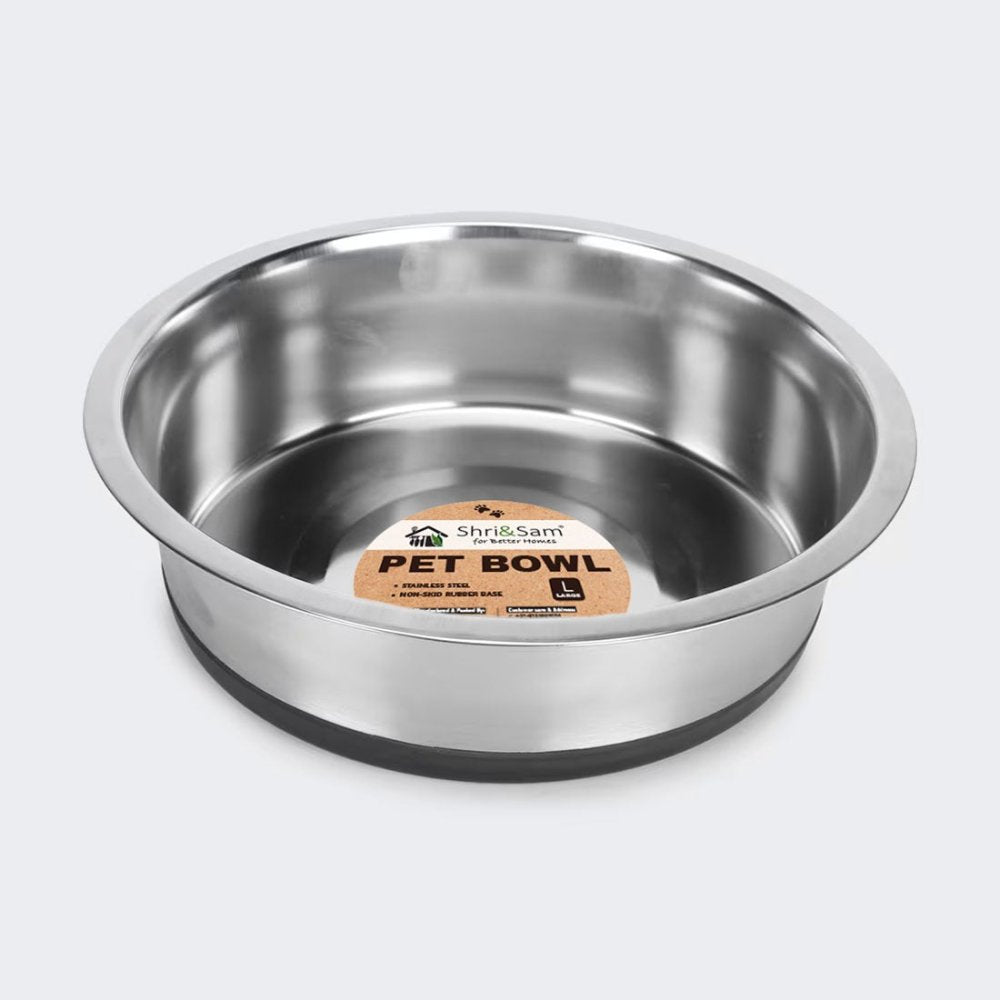 Stainless Steel Pet Bowl with Anti - Skid Base