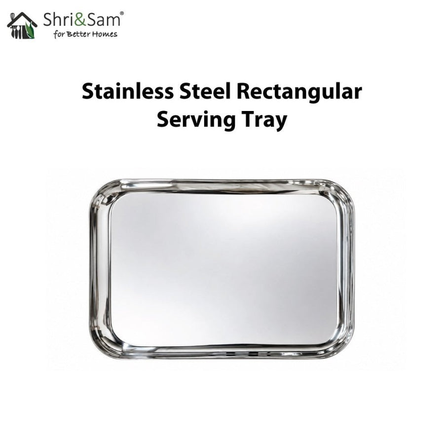 Stainless Steel Rectangular Serving Tray