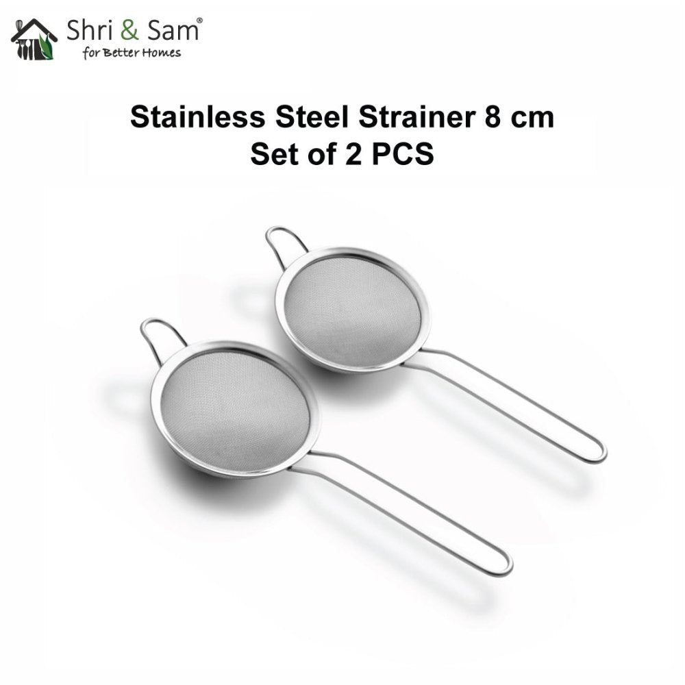 Stainless Steel Strainer 8 cm Set of 2
