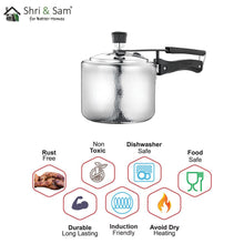 Stainless Steel Triply Bharat Hammered Pressure Cooker