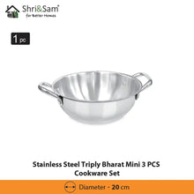Stainless Steel Triply Bharat Mini 3 PCS Cookware Set