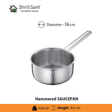 Stainless Steel Triply Hammered Cookware Set of 3 PCS
