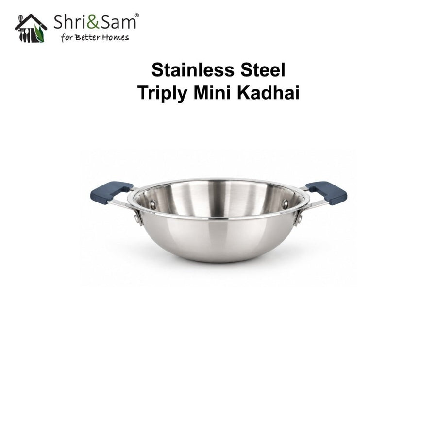 Stainless Steel Triply Mini Kadhai Everyday