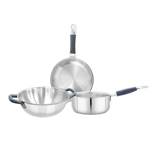 Triply Stainless Steel 3 PCS Cookware Set | Premium Quality