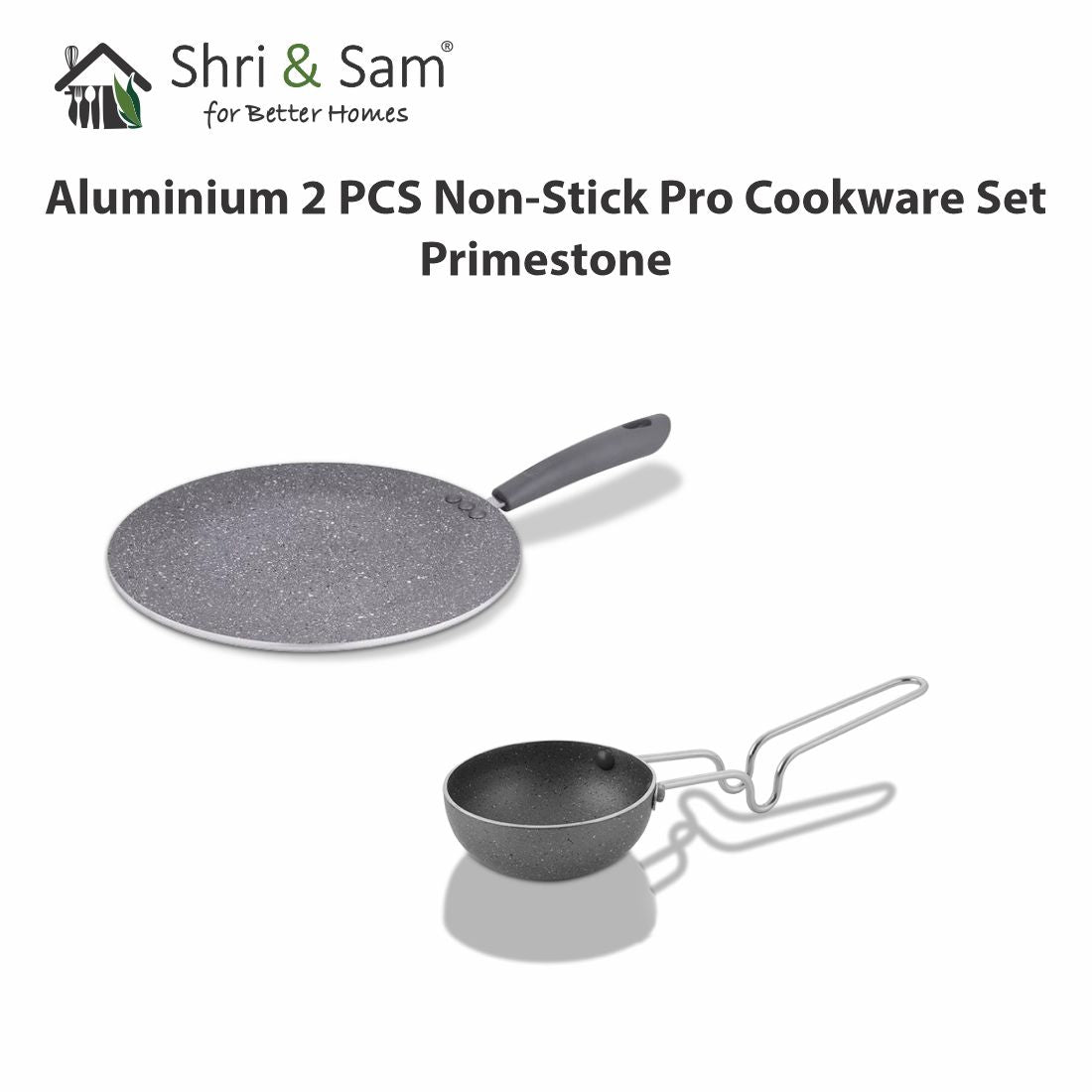 Aluminium 2 PCS Non-Stick Pro Cookware Set Primestone