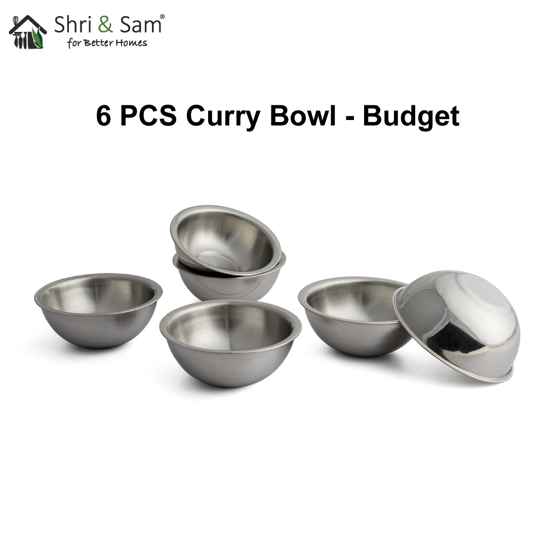 Stainless Steel 6 PCS Curry Bowl Budget
