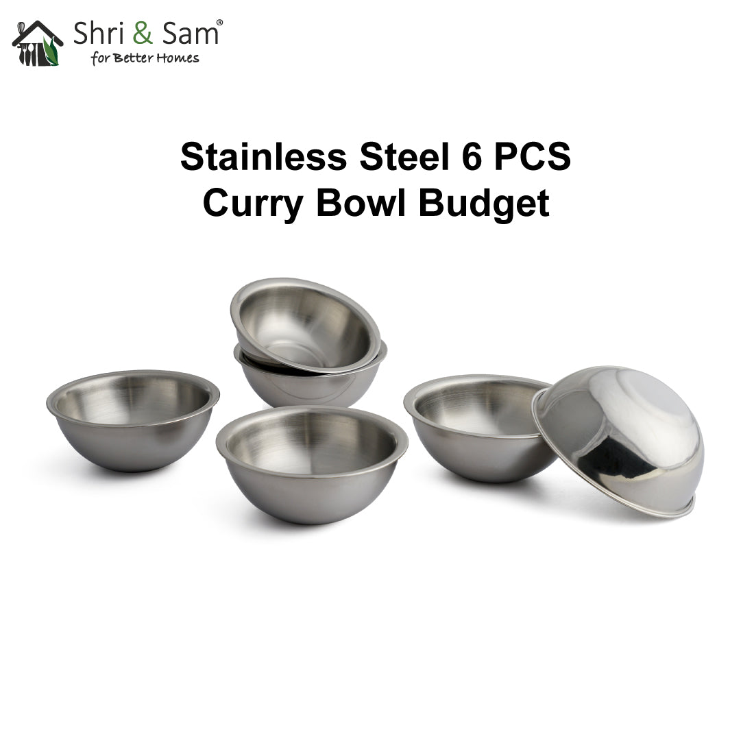 Stainless Steel 6 PCS Curry Bowl Budget