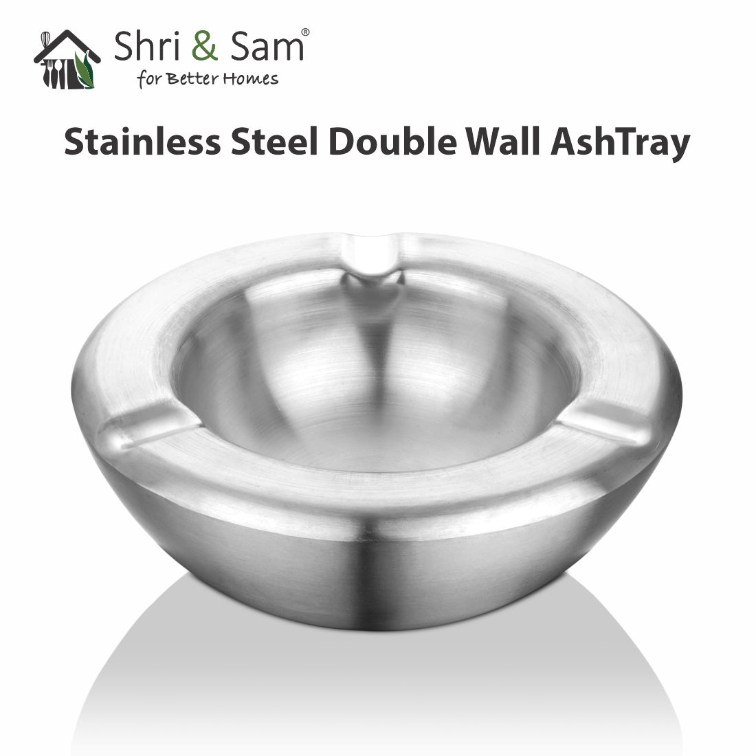 Stainless Steel Double Wall Ashtray