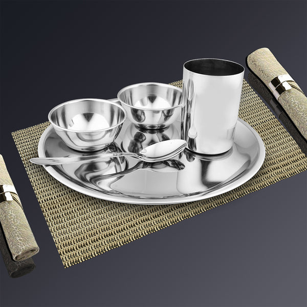 Stainless Steel 5 PCS Thali Set Delight