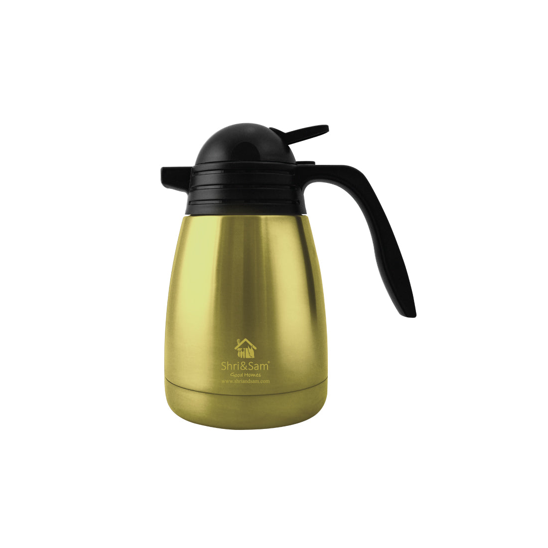 Stainless Steel Triply Vacuum Insulated Jug with Gold PVD Coating Flagon