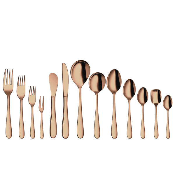 Stainless Steel Cutlery with Rose Gold PVD Coating Jasmine