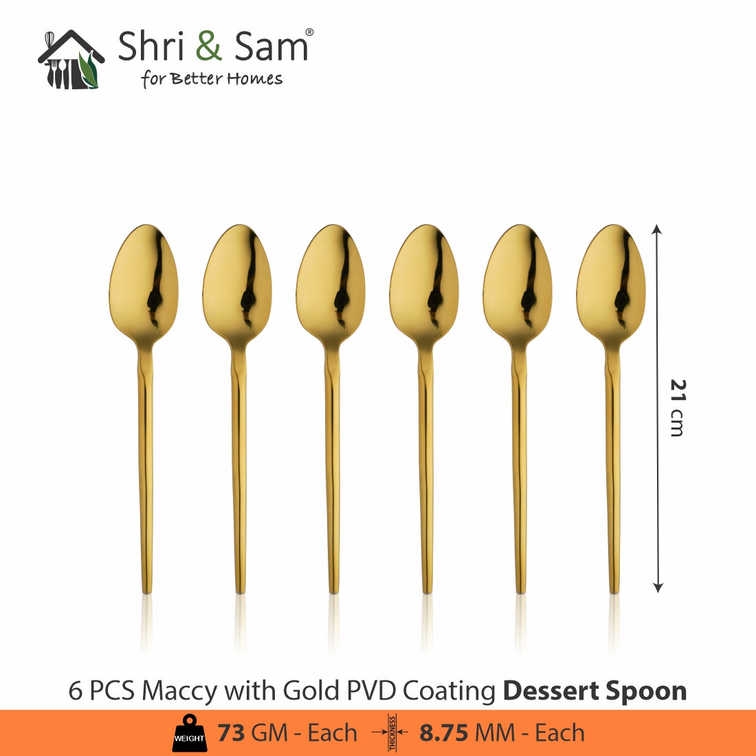 Stainless Steel 24 PCS Cutlery Set with PVD Coating Maccy