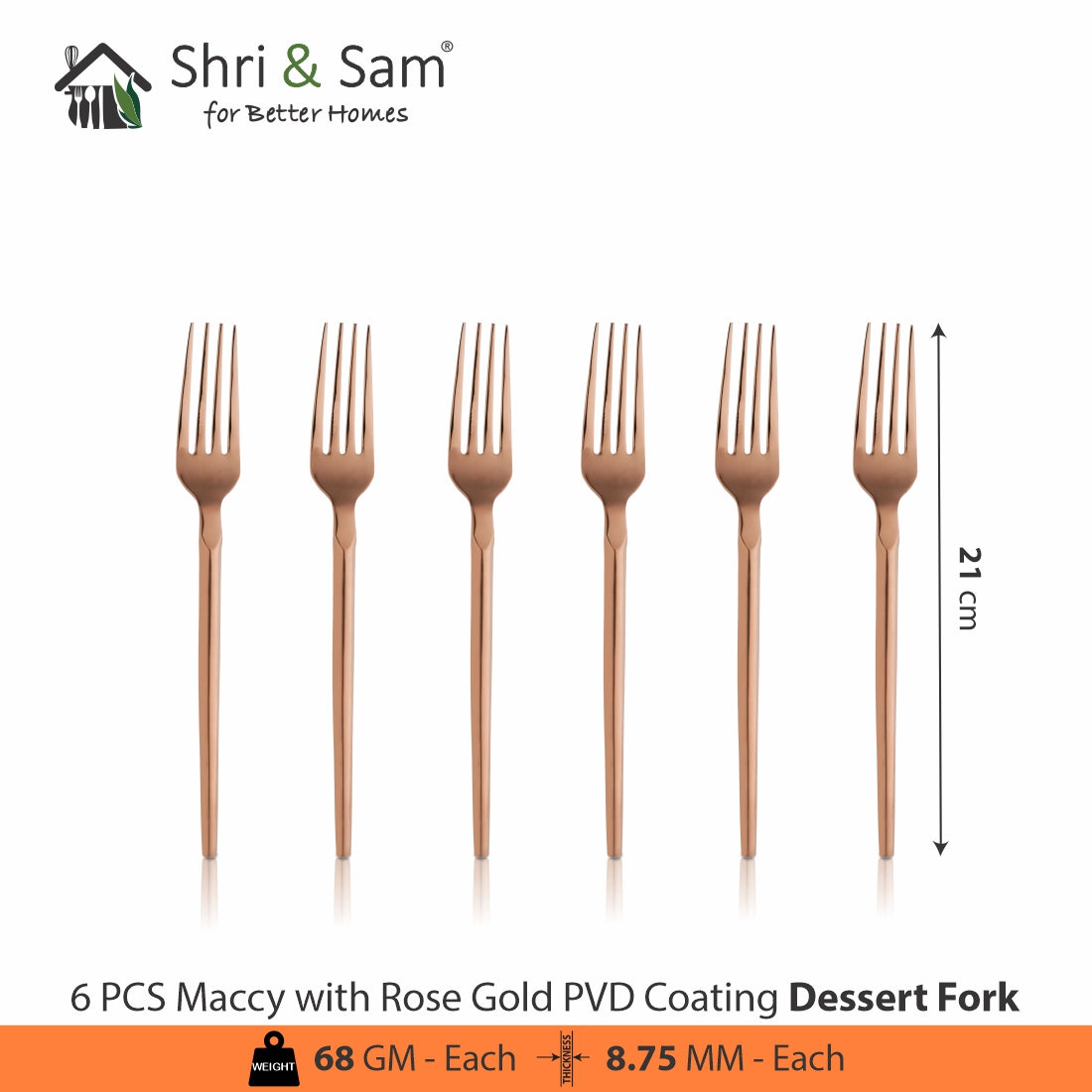 Stainless Steel 24 PCS Cutlery Set with PVD Coating Maccy