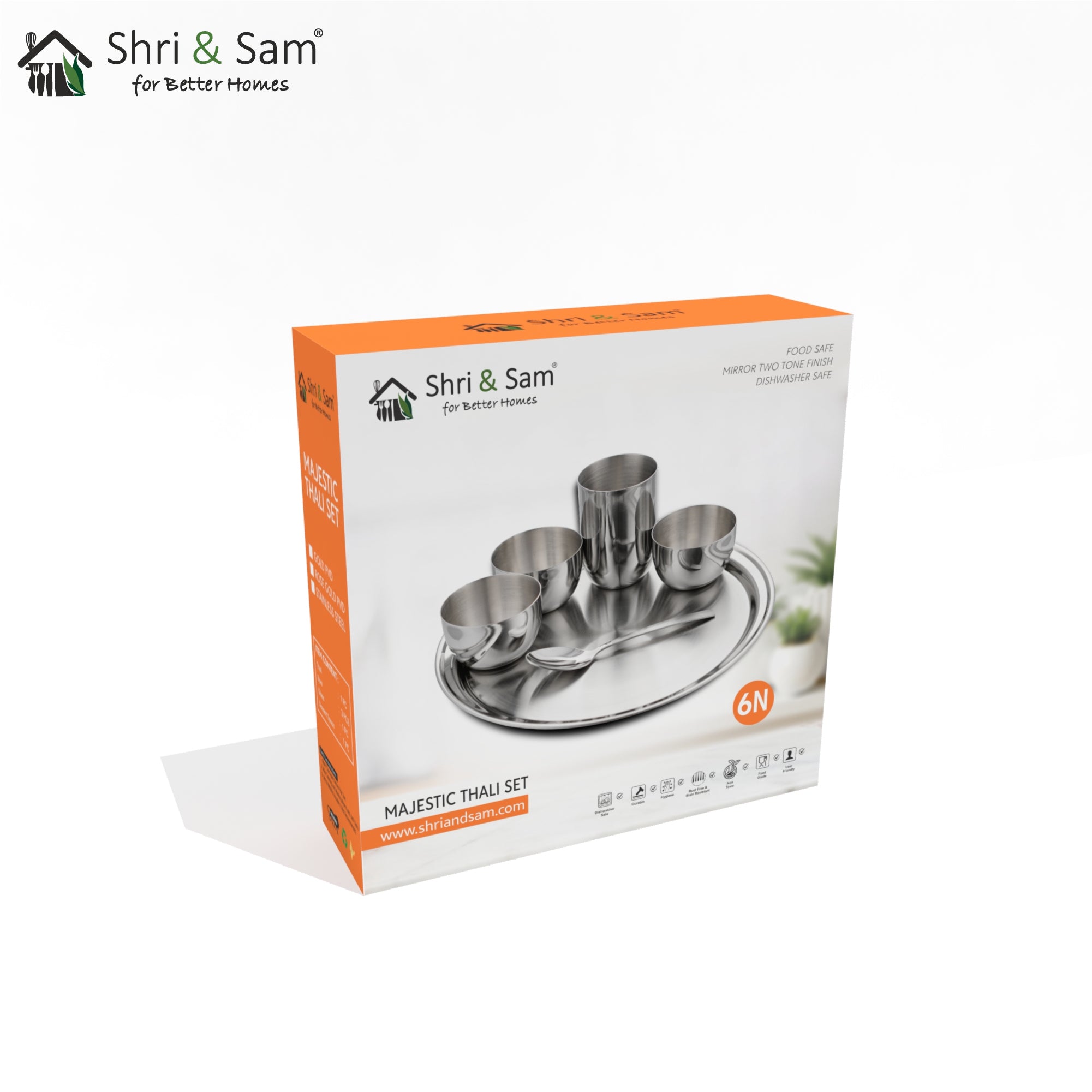 Stainless Steel Thali Set Majestic