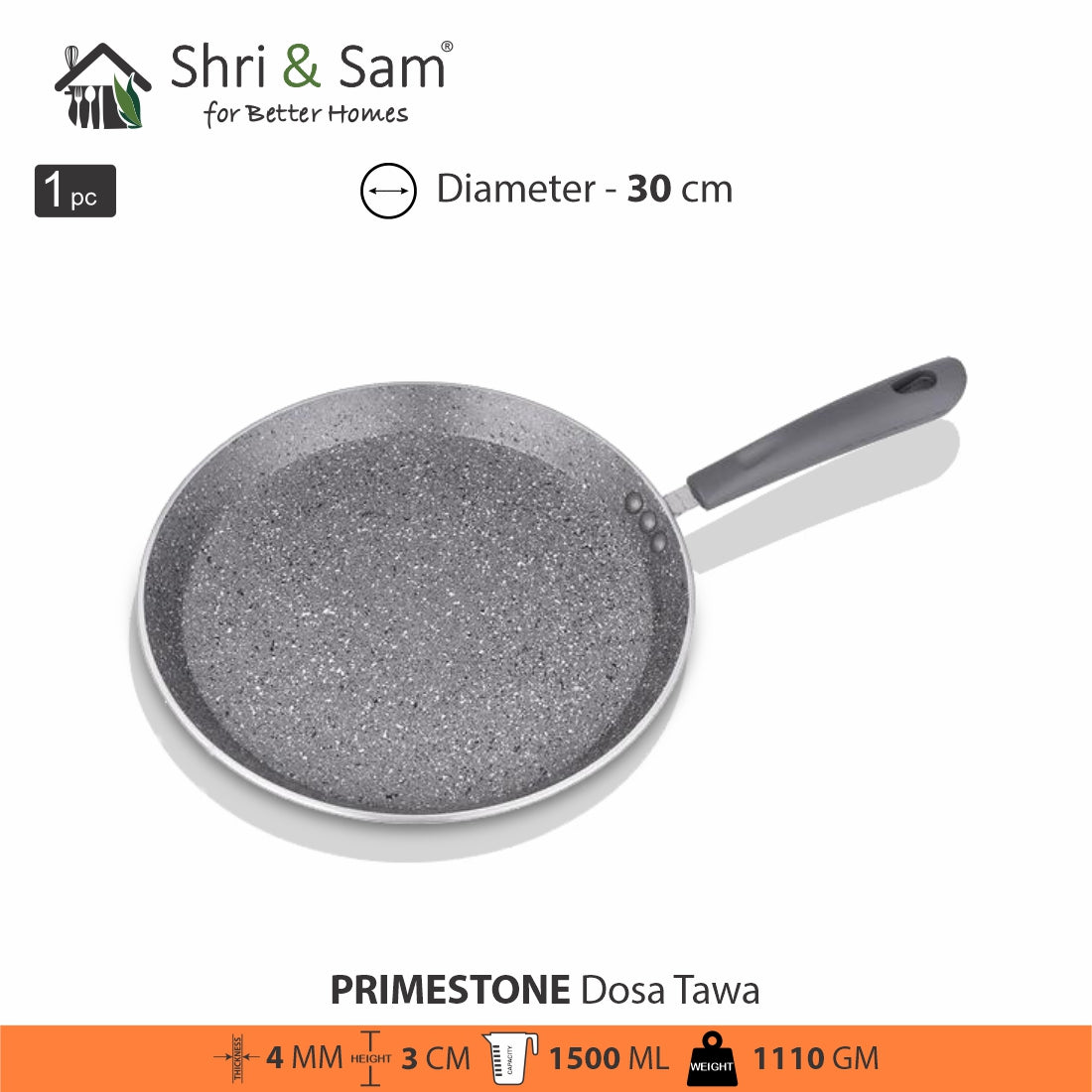 Aluminium Non-Stick Dosa Tawa Primestone