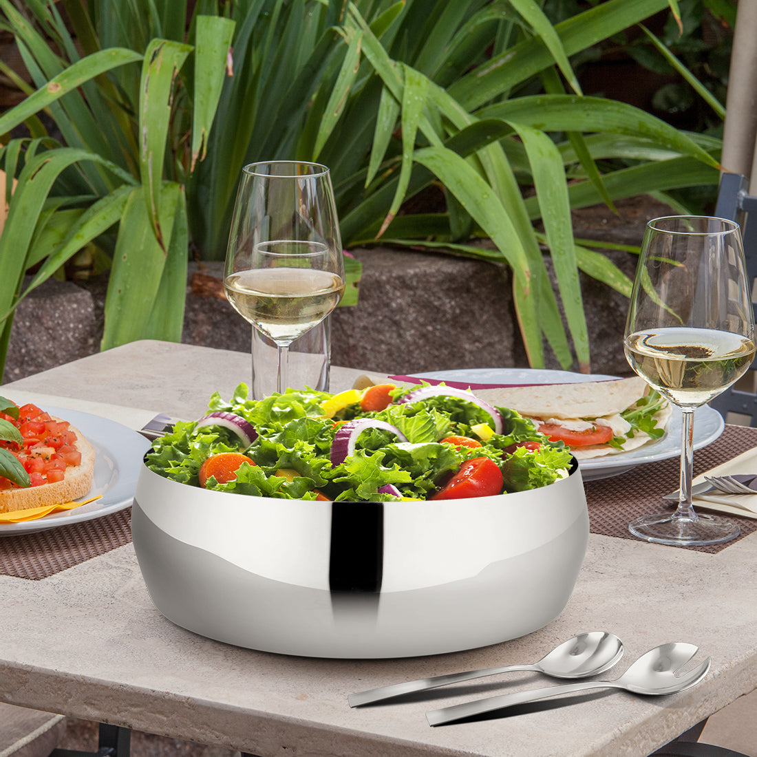 Stainless Steel 3 PCS Salad Bowl Majestic