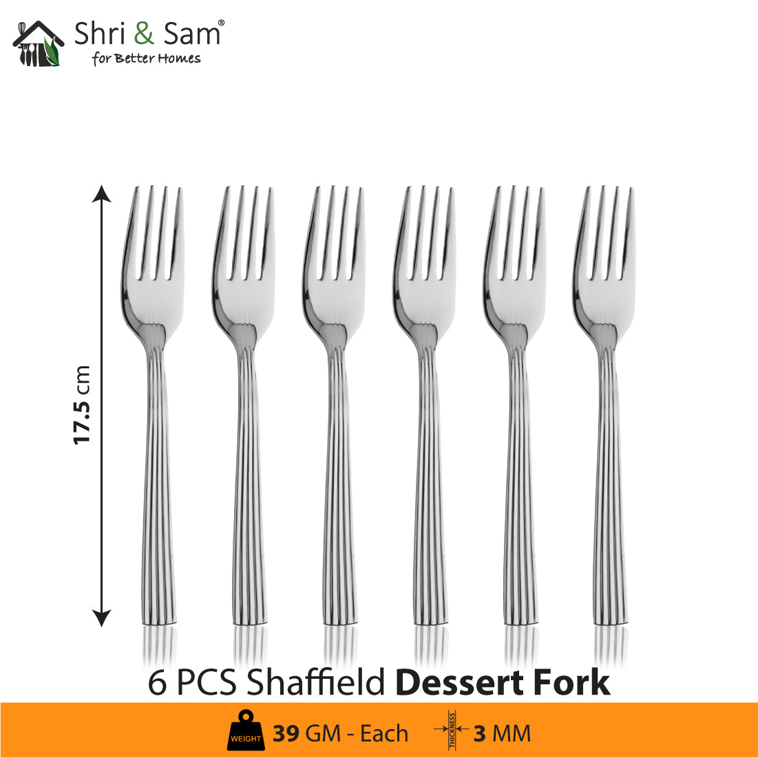Jagdamba Cutlery Pvt Ltd. Cutlery 24 PCS Cutlery set- Shaffield