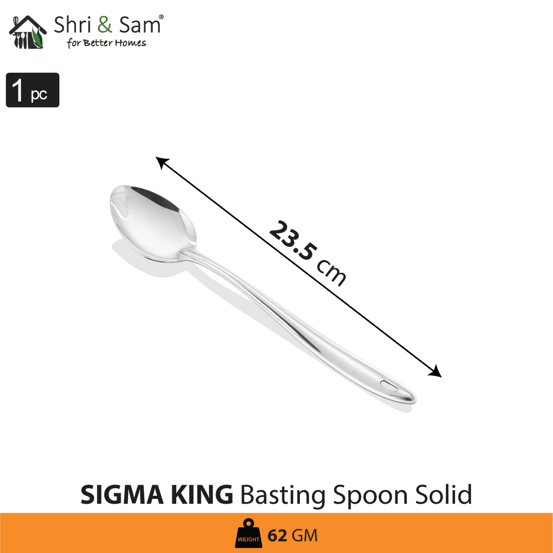 Stainless Steel Basting Spoon Solid Sigma King