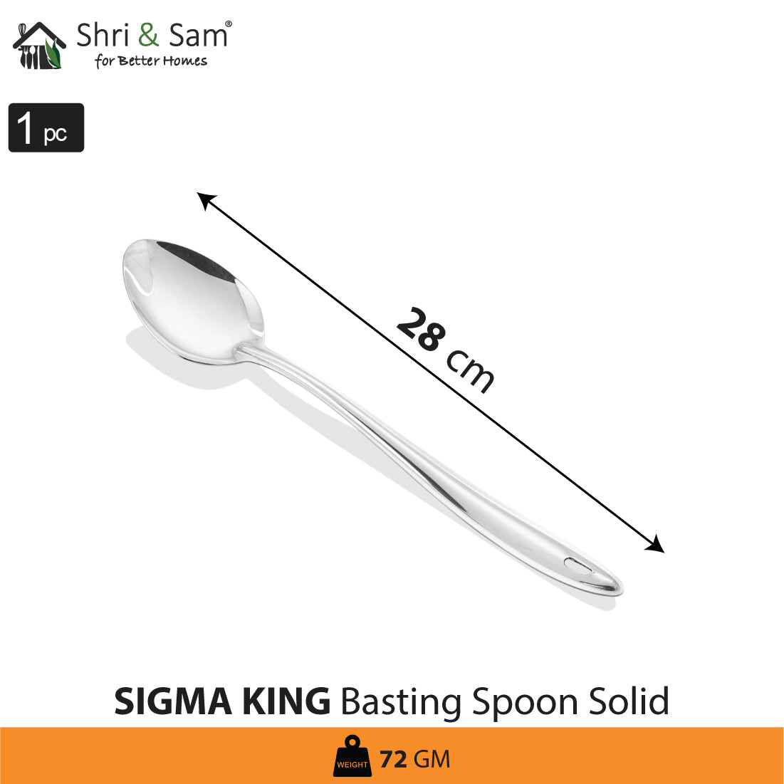 Stainless Steel Basting Spoon Solid Sigma King