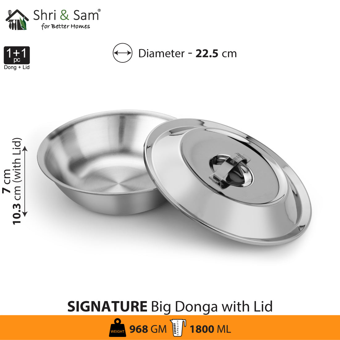 Stainless Steel Big Donga Signature - Matt