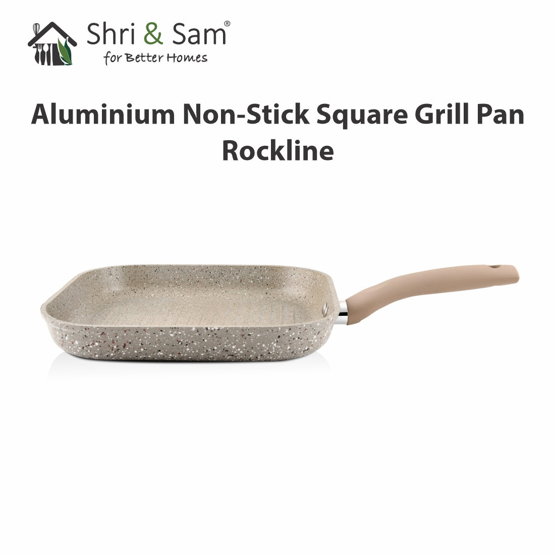 Aluminium Non-Stick Square Grill Pan Rockline