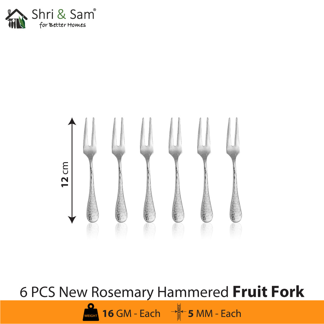 Stainless Steel Cutlery New Rosemary Hammered