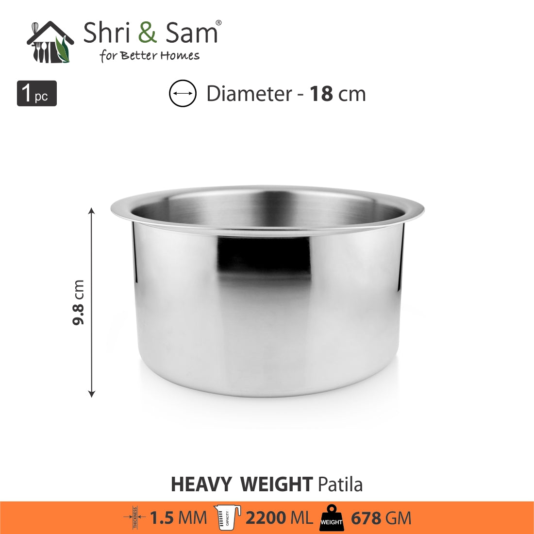 Stainless Steel Heavy Weight Patila