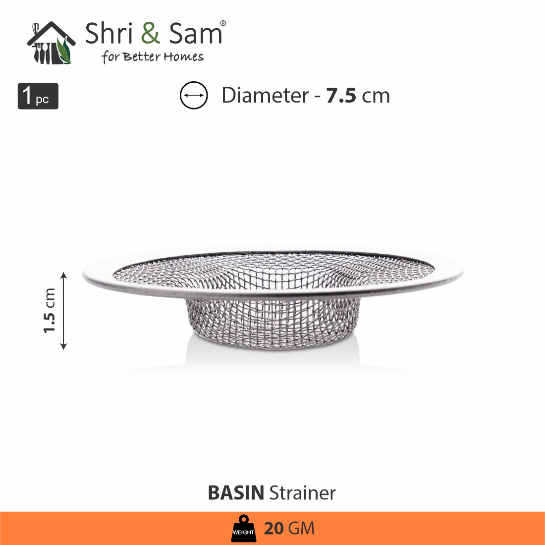 Stainless Steel Kitchen Basin Strainer