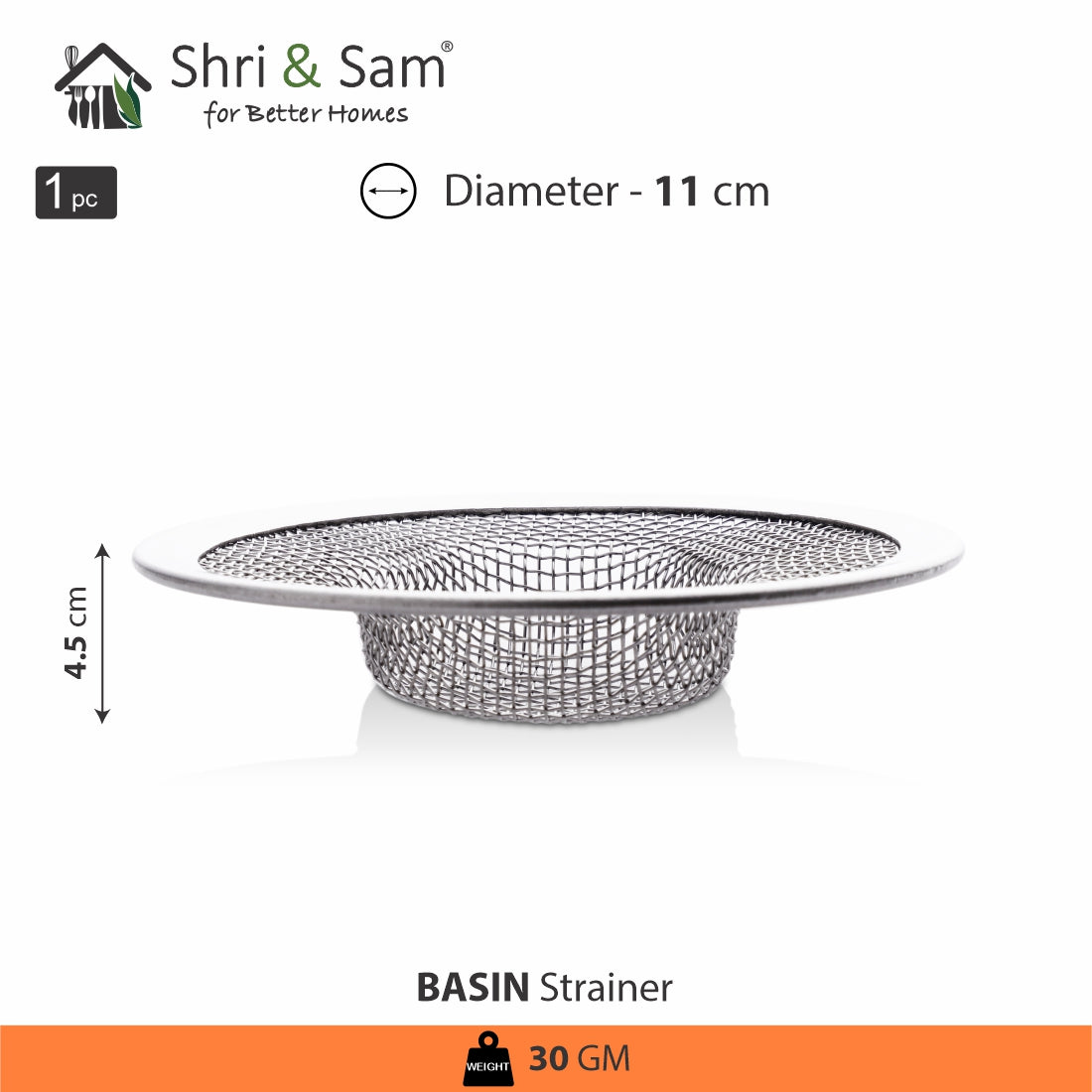 Stainless Steel Kitchen Basin Strainer