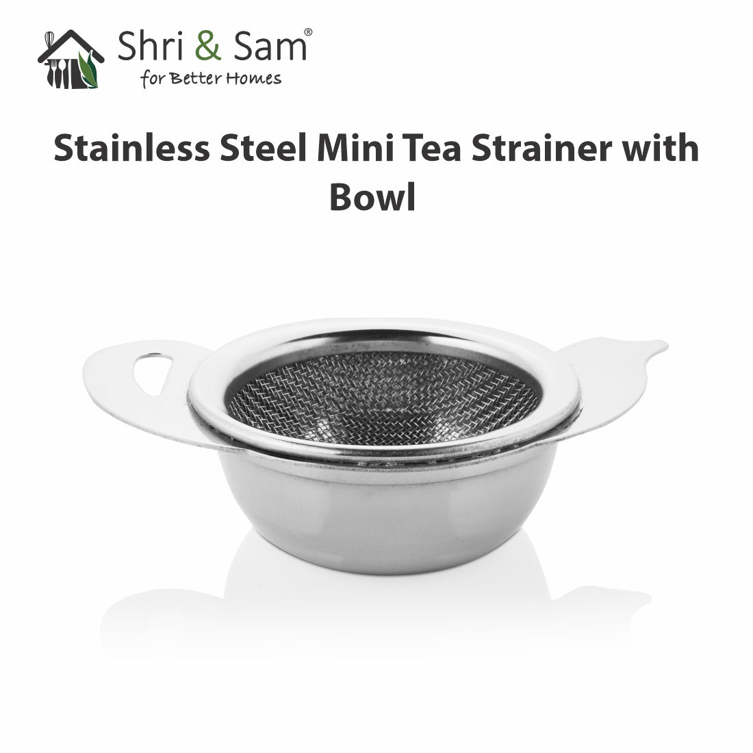 Stainless Steel Mini Tea Strainer with Bowl