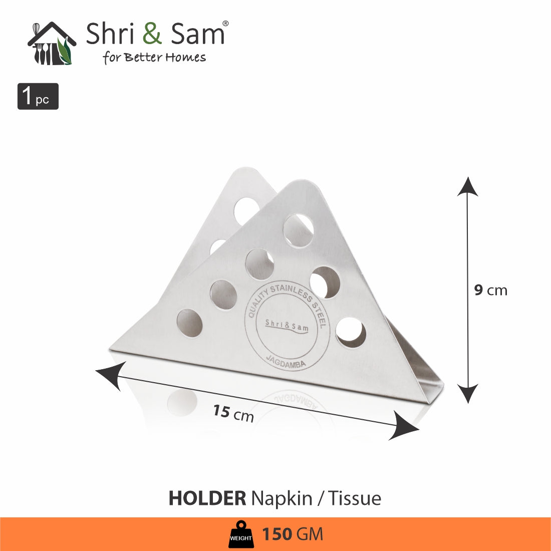 Stainless Steel Napkin or Tissue Holder Tera