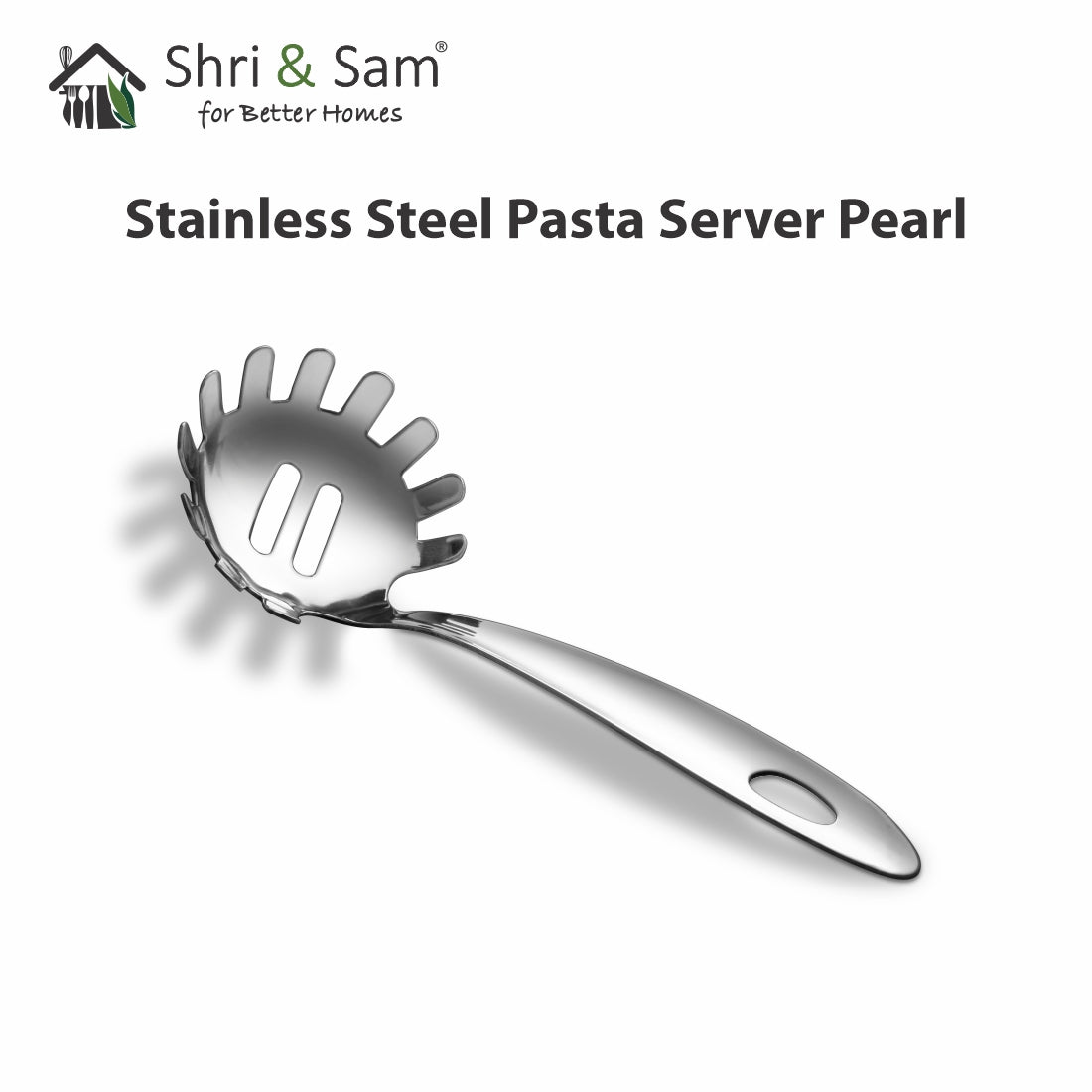 Stainless Steel Pasta Server Pearl