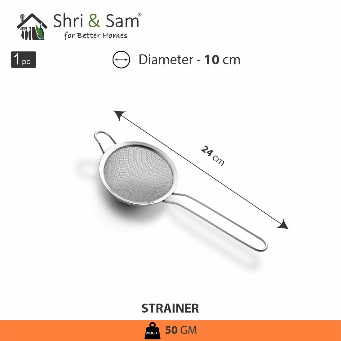 Stainless Steel Strainer 10 CM