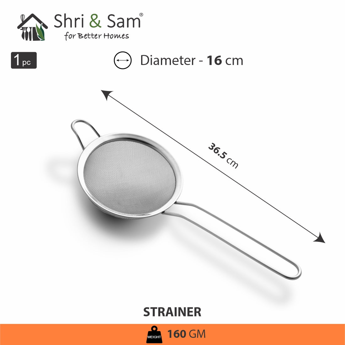 Stainless Steel Strainer 16 CM