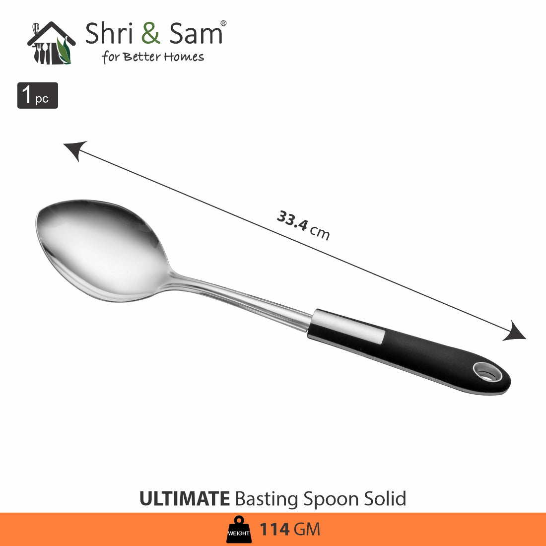 Stainless Steel Basting Spoon Solid Ultimate