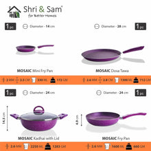 Aluminium 5 PCS Non - Stick Cookware Set Mosaic