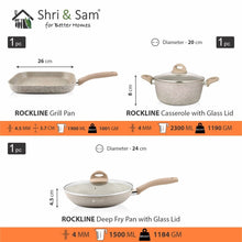 Aluminium 6 PCS Non - Stick Cookware Set Rockline