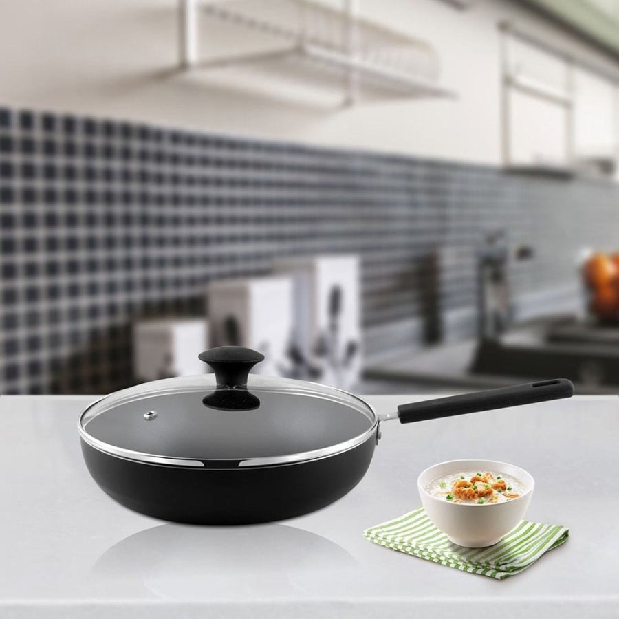 Aluminium Frypan with Glass Lid Quantum