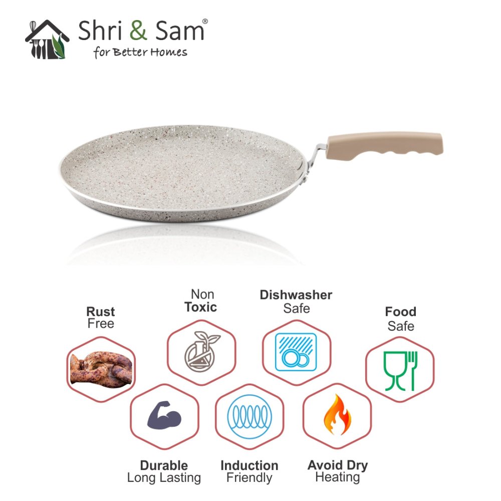 Aluminium Non - Stick Dosa Tawa Rockline