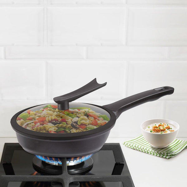 Aluminium Fry Pan with Lid Elite